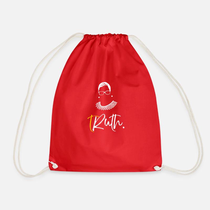 tRuth Notorious RBG - Drawstring Bag - red