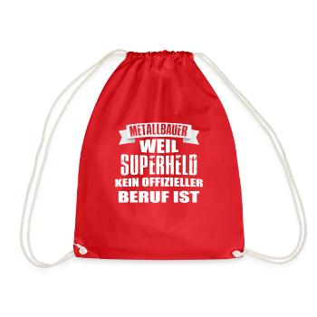 Metallbauer superheld - Turnbeutel - Rot - Vorne