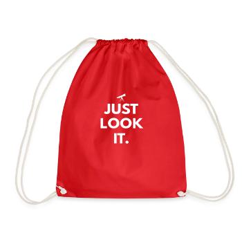 astronomie astronomie astronome viens faire sport mach h - Sac de sport léger - rouge - Devant