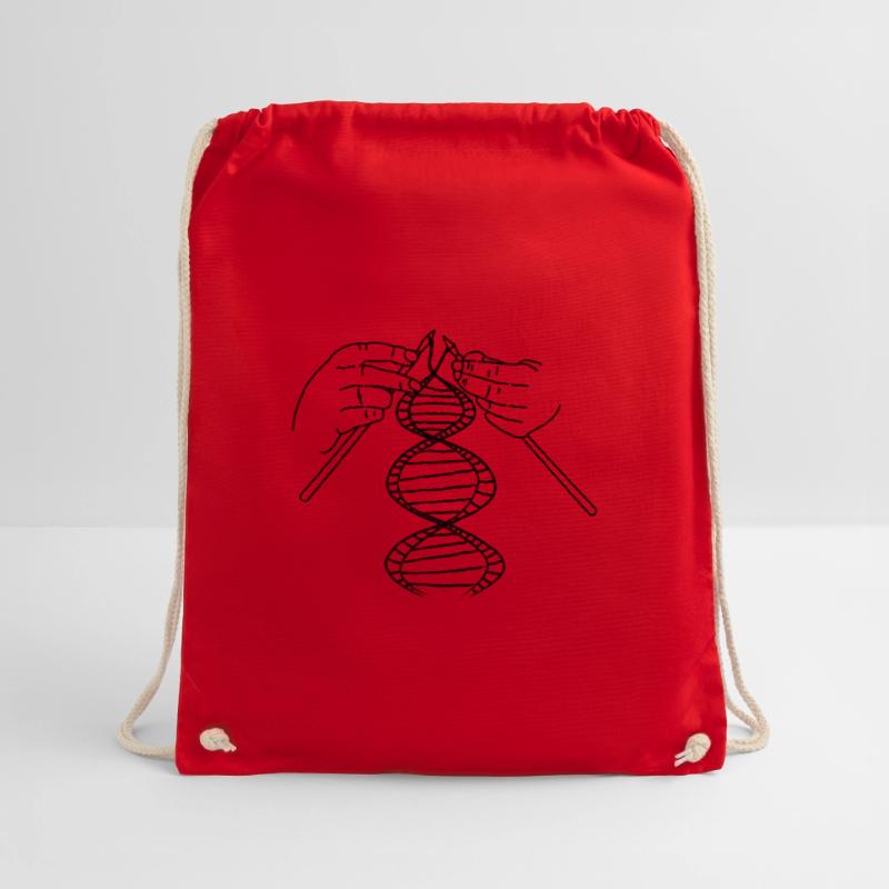 Decryption DNA DNA Code Knitting Drawstring Bag