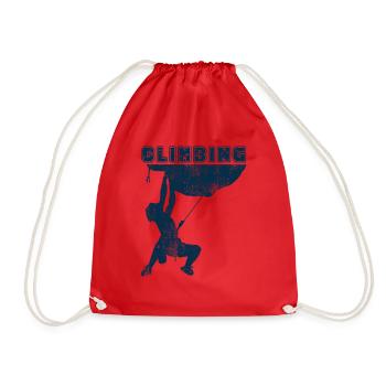 Climbing Sport - Drawstring Bag - red - Front