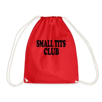 Small Tits Club Small Breasts Bra Sexy Girl - Drawstring Bag - red - Front
