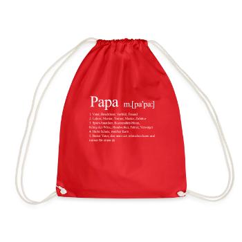 Papa définition drôle - Sac de sport léger - rouge - Devant