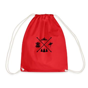 Randonnée - Sac de sport léger - rouge - Devant