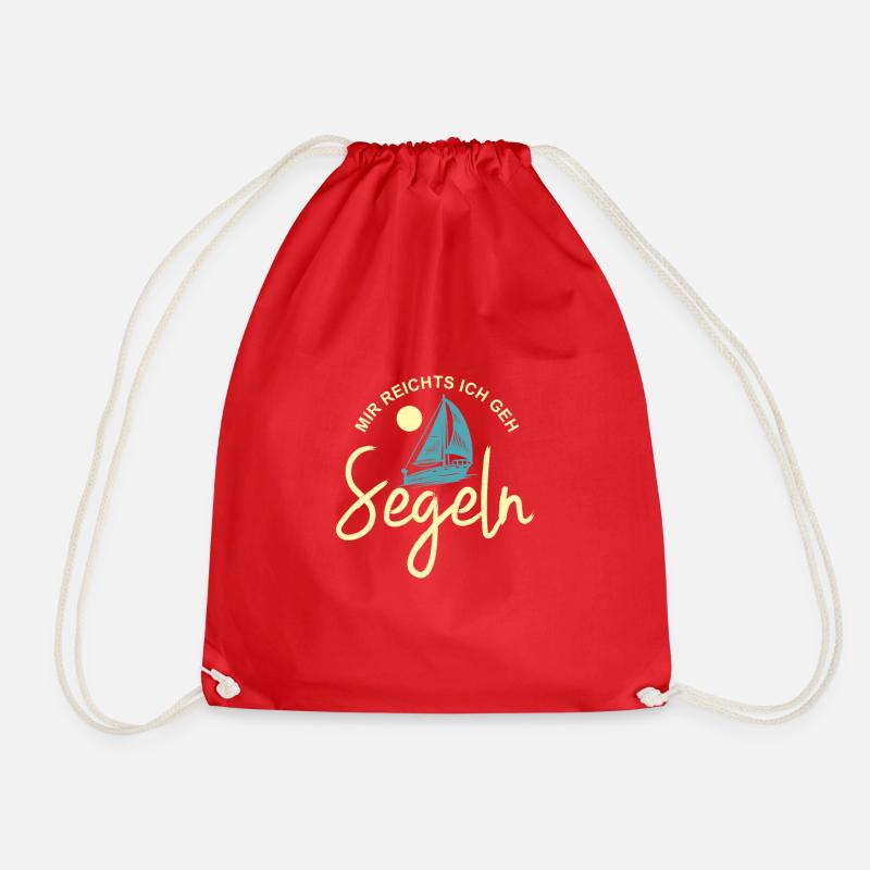 Sailing - take a boat out to sea Vacation shirt - Drawstring Bag - red