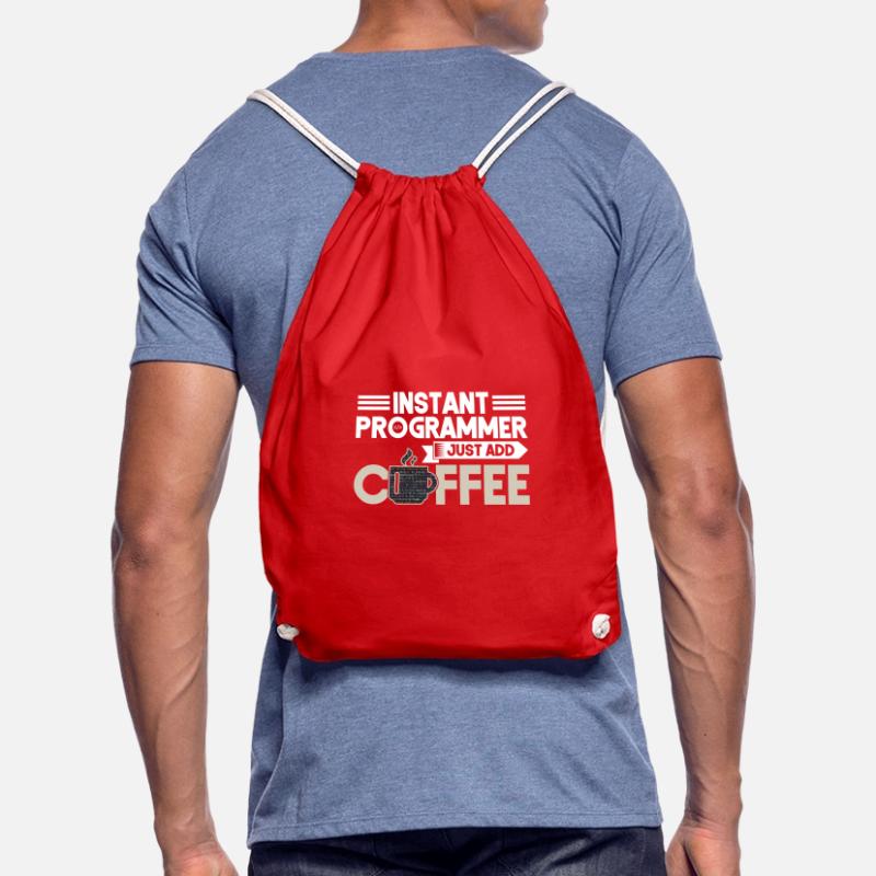 Instant Programmer Add Coffee Programmierer Coding Turnbeutel