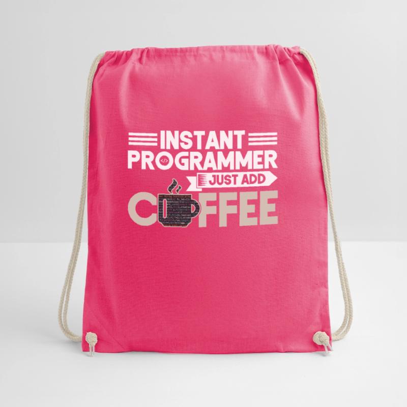 Instant Programmer Add Coffee Programmierer Coding Turnbeutel