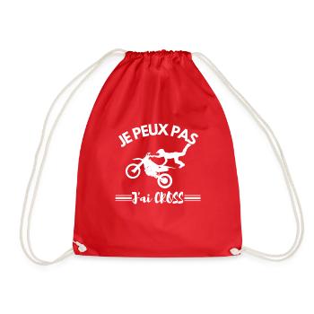 Je peux pas j'ai cross - Sac de sport léger - rouge - Devant