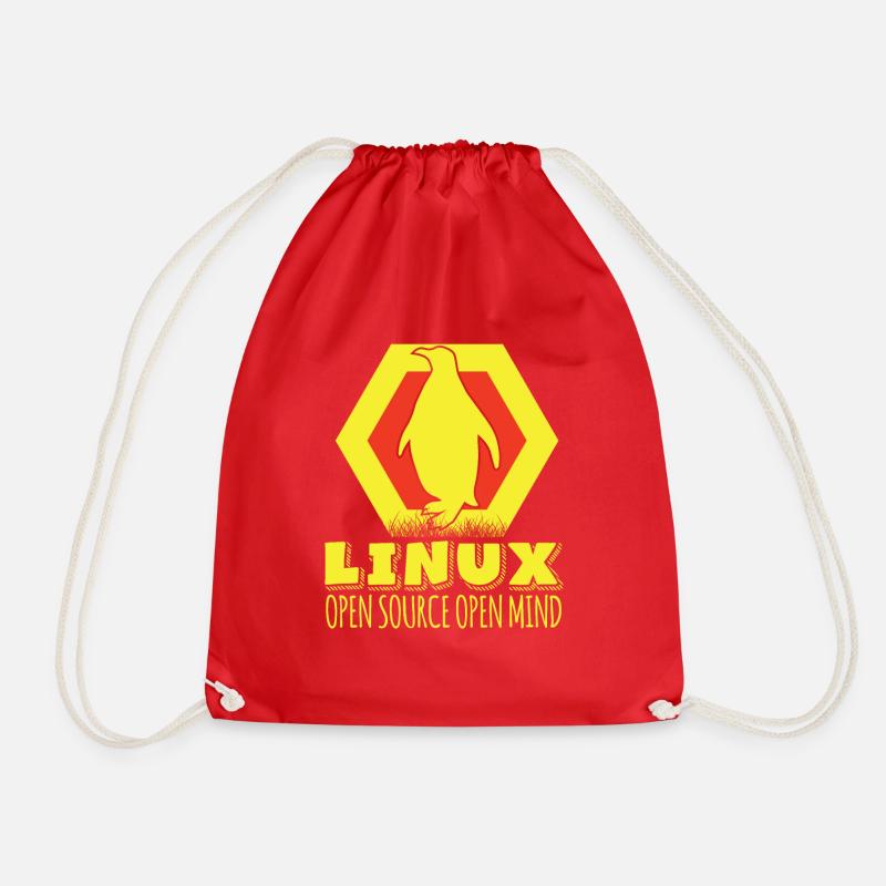 Linux Open Source Open Mind - Sac de sport léger - rouge