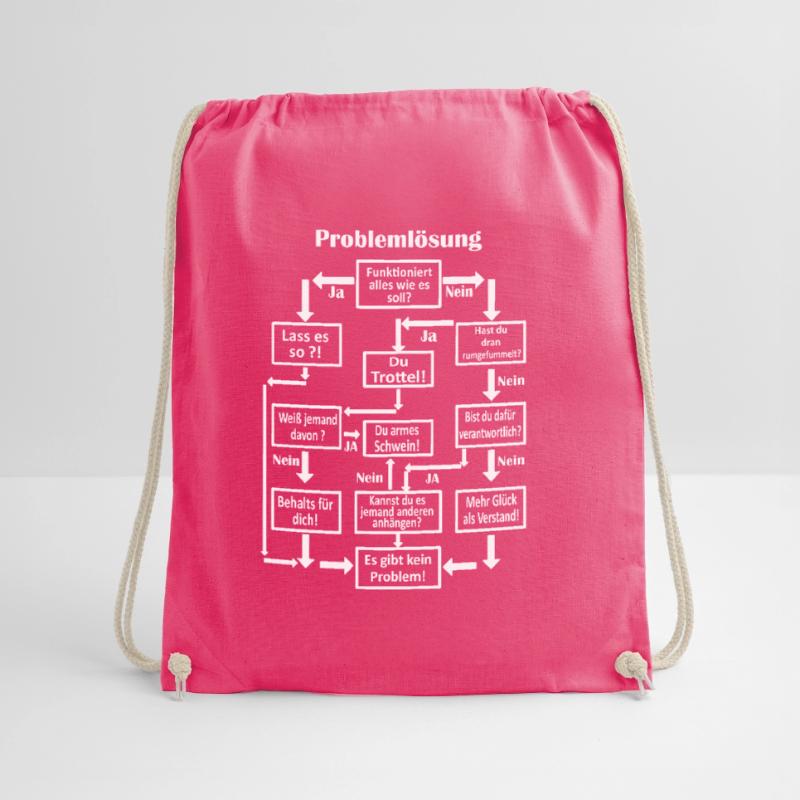 Problem Solving Men Schema Diagram Gift Drawstring Bag