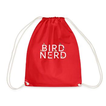 Bird Nerd | Birdwatching - Turnbeutel - Rot - Vorne