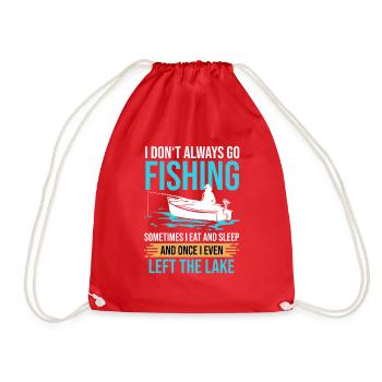 Le pêcheur dit Ne pas toujours aller à la pêche pour la pêche - Sac de sport léger - rouge - Devant