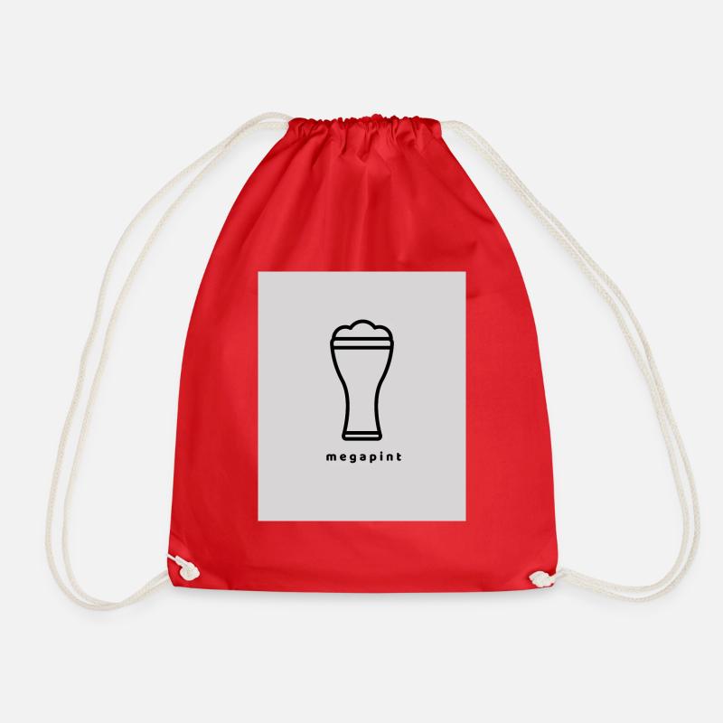 MEGAPINT - Drawstring Bag - red