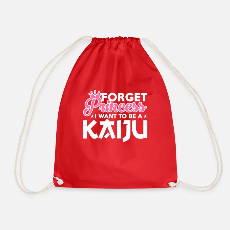 Lustiges Kaiju-Monster-Geschenk - Turnbeutel - Rot