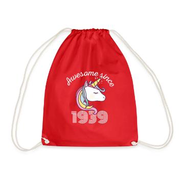 Drôle d’anniversaire génial depuis 1939 - Sac de sport léger - rouge - Devant