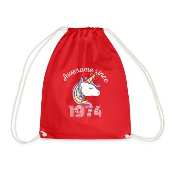 Drôle d’anniversaire génial depuis 1974 - Sac de sport léger - rouge - Devant