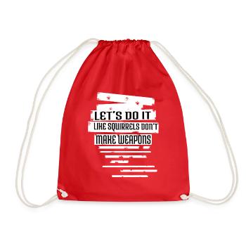 jokes birthday present pride funny quote birthday - Drawstring Bag - red - Front