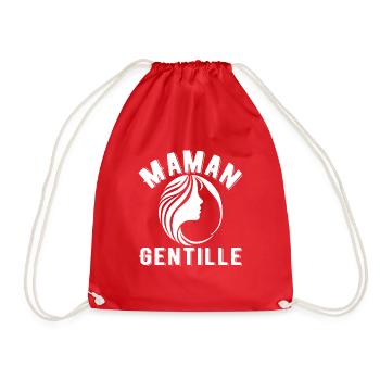 Cadeau femme Maman Gentle - Sac de sport léger - rouge - Devant