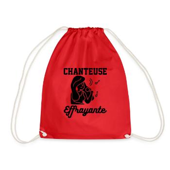 Tshirt femme Chanteuse effrayante - Sac de sport léger - rouge - Devant