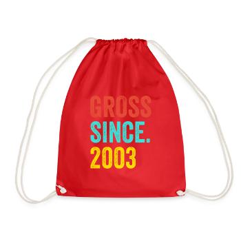 Drôle d’anniversaire brut depuis 2003 - Sac de sport léger - rouge - Devant