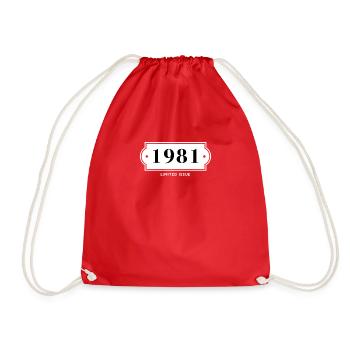 Drôle d’anniversaire numéro limité 1981 - Sac de sport léger - rouge - Devant