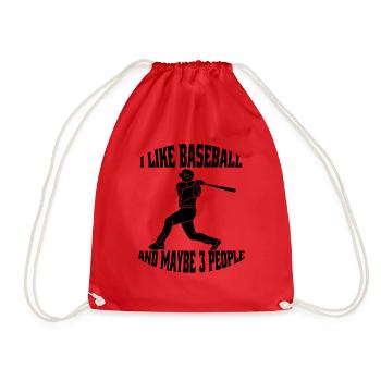 Baseball Baseball Lover Cadeau Jeu de baseball - Sac de sport léger - rouge - Devant