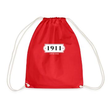 Funny Birthday Limited Ausgabe 1911 - Turnbeutel - Rot - Vorne