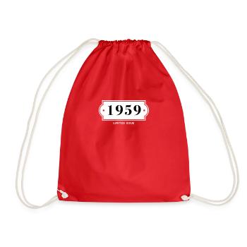 Funny Birthday Limited Ausgabe 1959 - Turnbeutel - Rot - Vorne