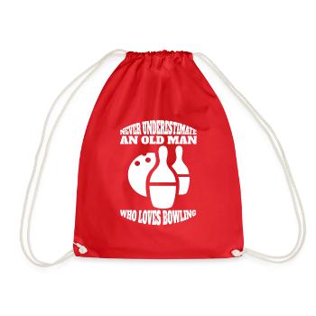 Bowling Bowler Bowler Bowling Cadeau Bowling Bowling Boule - Sac de sport léger - rouge - Devant