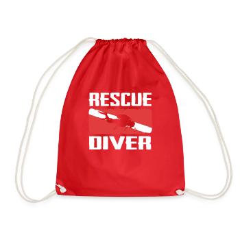 Plongeur plongeur plongeur plongeur océan - Sac de sport léger - rouge - Devant