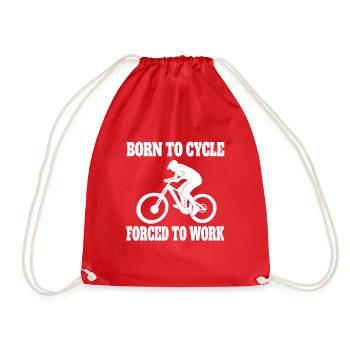 Mountain Bike Bike Cycling Cycling Tour Cycling - Drawstring Bag - red - Front
