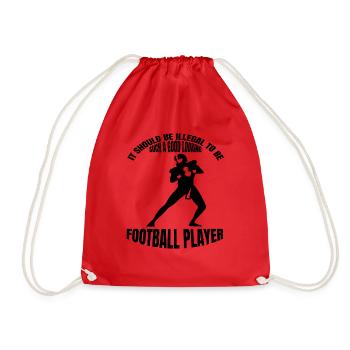 Entraîneur de football américain Fan de football américain - Sac de sport léger - rouge - Devant