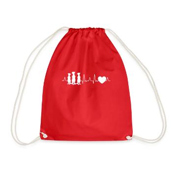 Meerkat Heartbeat Meerkat - Sac de sport léger - rouge - Devant