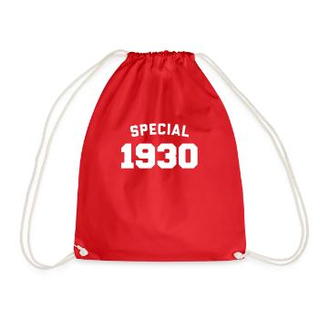 Funny Birthday Special 1930 - Drawstring Bag - red - Front