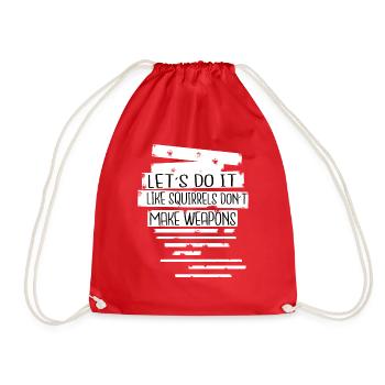 des années 60 Peace Movement Peace Symbol Présent Funky Geek - Sac de sport léger - rouge - Devant