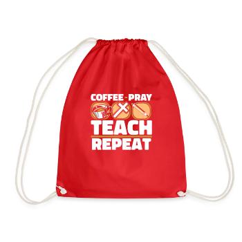 Teacher of Religion Religious Education - Drawstring Bag - red - Front