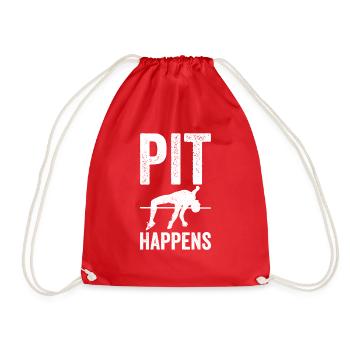 Funny Pole Vault Pole Vault - Drawstring Bag - red - Front