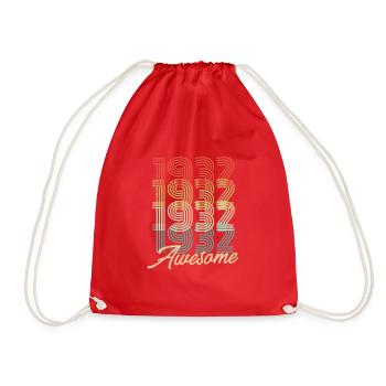 Drôle d’anniversaire génial 1932 - Sac de sport léger - rouge - Devant