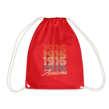 Drôle d’anniversaire génial 1916 - Sac de sport léger - rouge - Devant