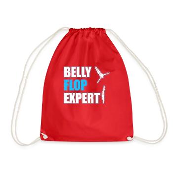 Diving Diver Humor - Drawstring Bag - red - Front