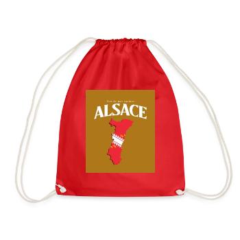 Fier de mes Racines Alsace Or - Sac de sport léger - rouge - Devant