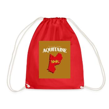 Fier de mes Racines Aquitaine Or - Sac de sport léger - rouge - Devant