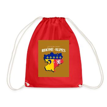 Fier de mes Racines Rhône-Alpes Or - Sac de sport léger - rouge - Devant