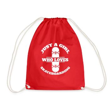 Skateboard Longboard Skater Filles Skateboard - Sac de sport léger - rouge - Devant