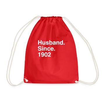 Anniversaire mari depuis 1902 mariage - Sac de sport léger - rouge - Devant