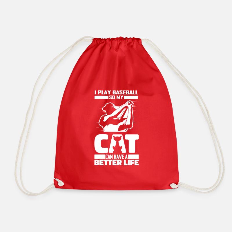 Chat de baseball - Sac de sport léger - rouge