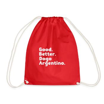 Dogo Argentino - Sac de sport léger - rouge - Devant
