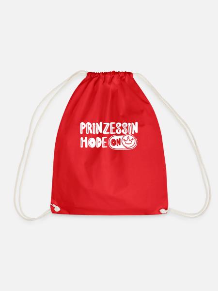 Prinzessin Krone - Turnbeutel - Rot