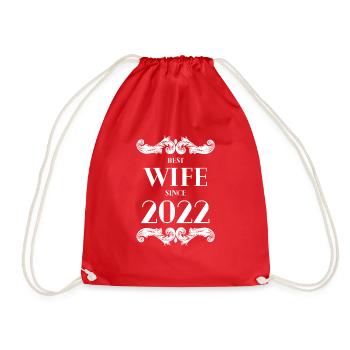 Meilleure épouse depuis 2022 Mariage - Sac de sport léger - rouge - Devant