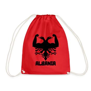 Albania Adler - Turnbeutel - Rot - Vorne